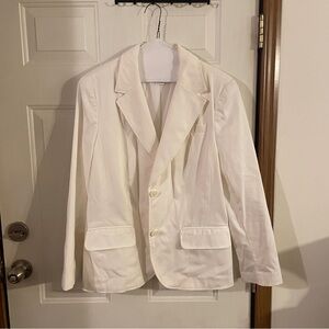 ❤️(2for20)SALE❤️Worthington Blazer Sz 10 Stretch Fit White Business Jacket